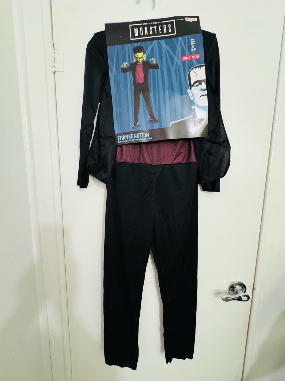 Disguise Kids Frankenstein Pajama Set - Black & Maroon